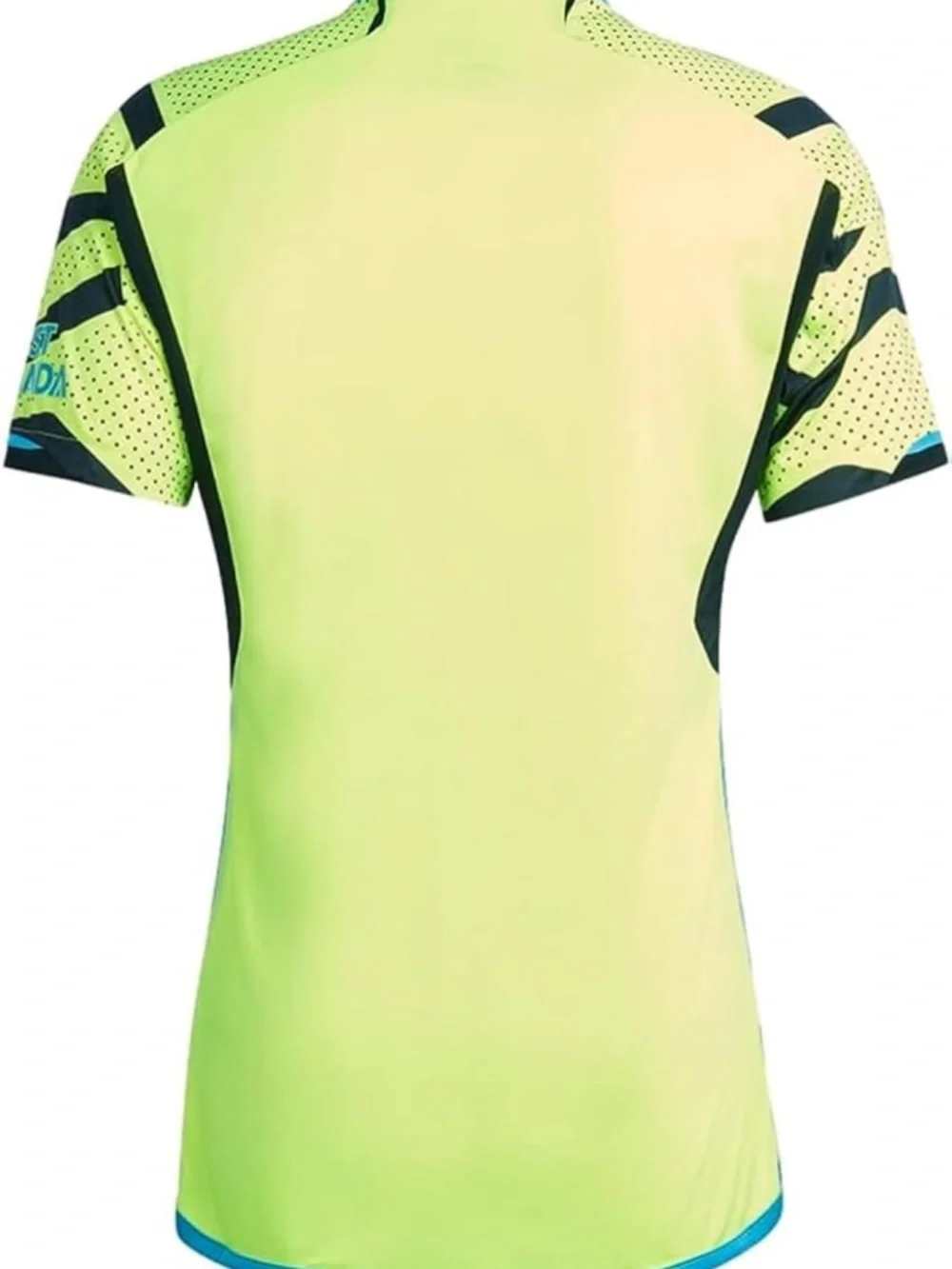 adidas Neon Yellow and Dark Green Arsenal Football Jersey